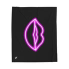 Her Lips Neon Romantic Gifts Silky Soft Love Blanket