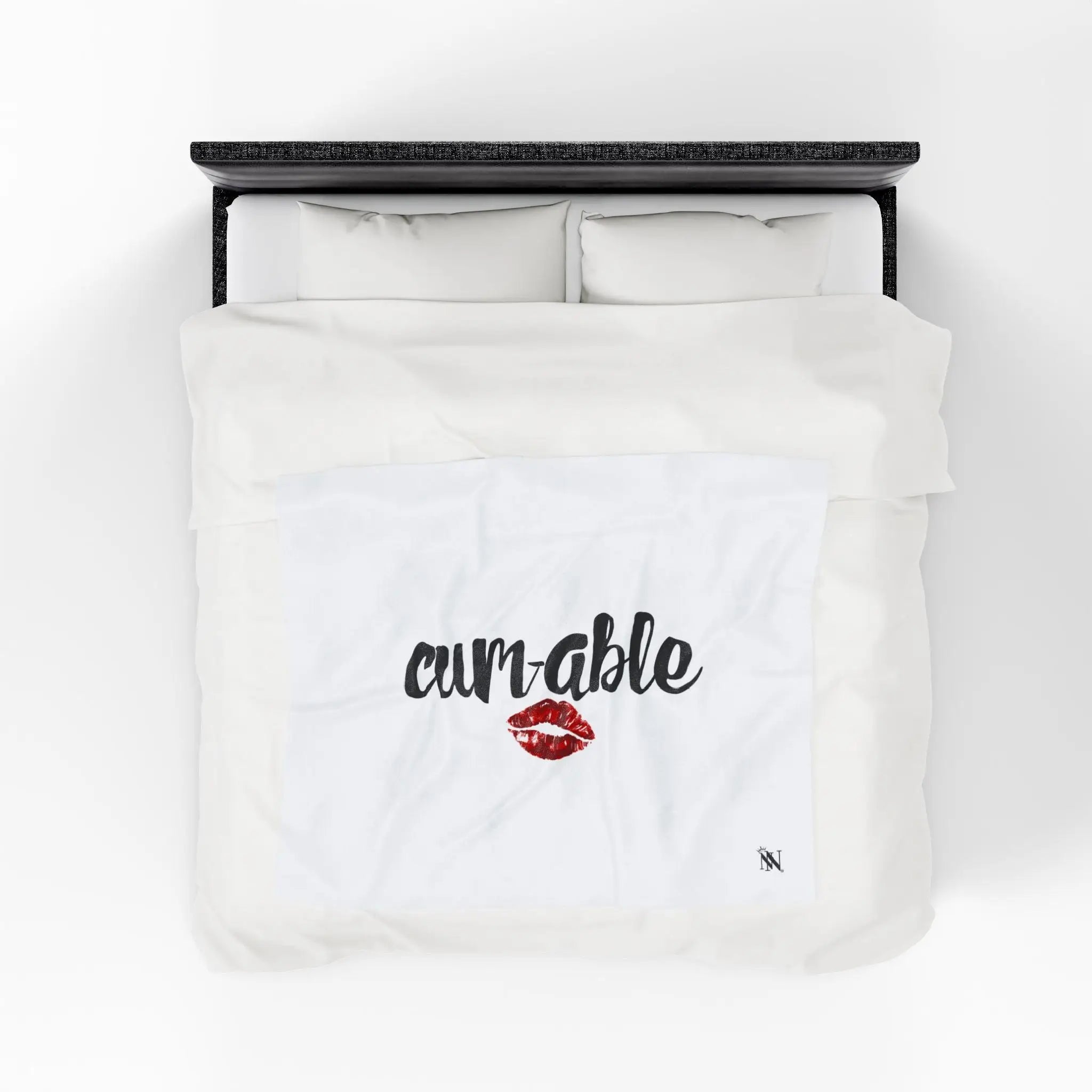 Cum-able Kiss | Mix & Match Velveteen Fun-Flirty Lovers’ Blankets