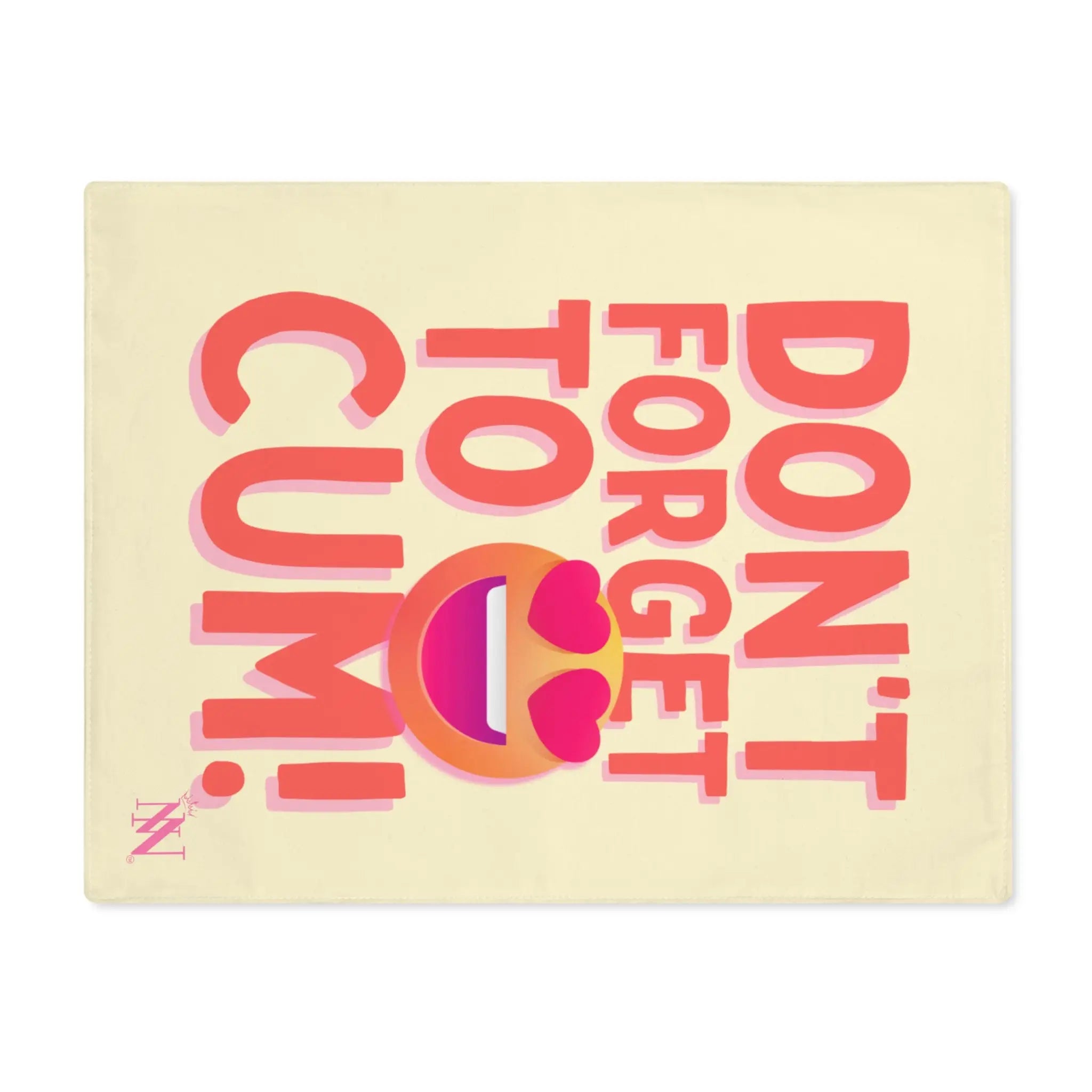 Don’t Forget to Cum! Heart Eyes Emoji Sex Gifts Adult Toys Mat