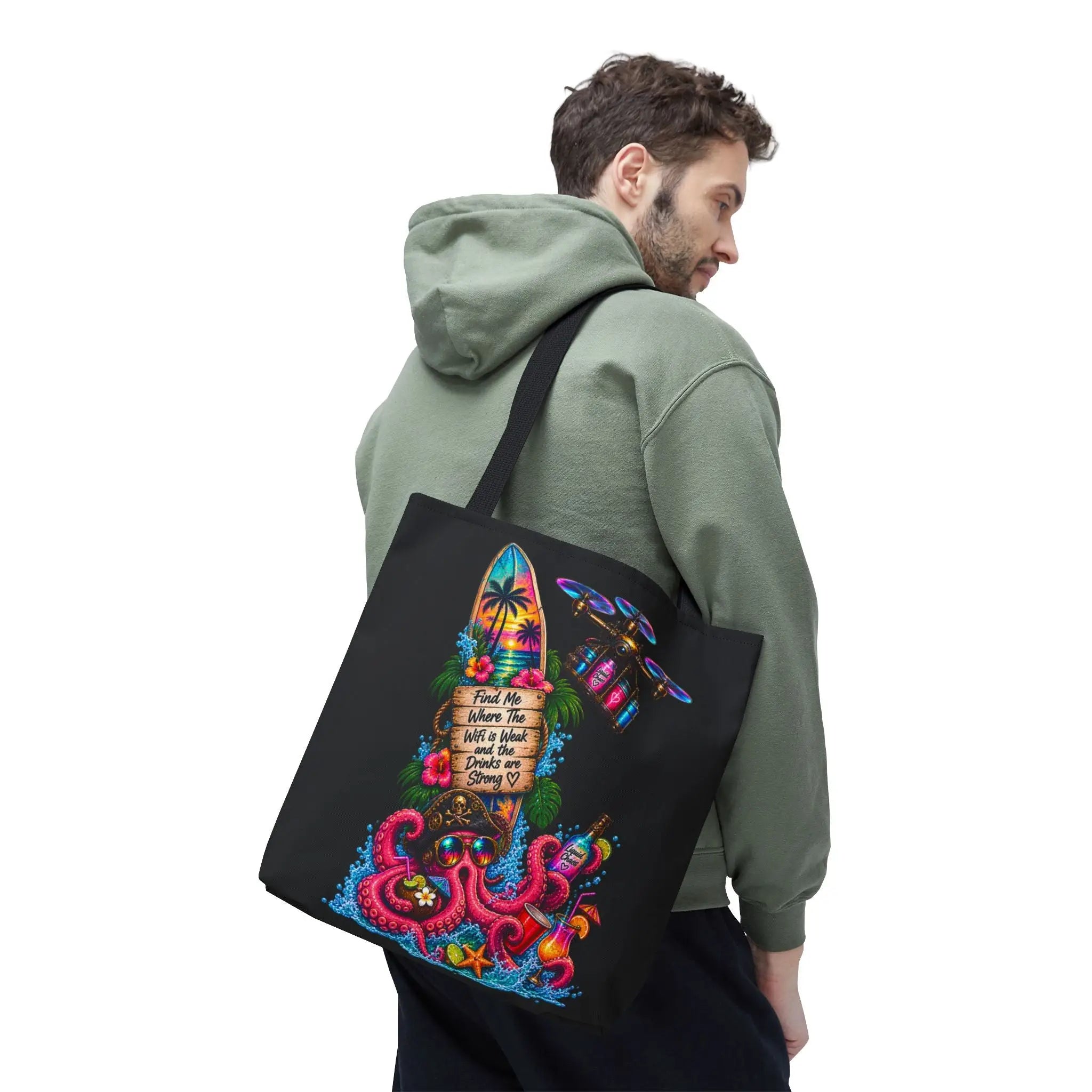 Liquid Chaos Spring Break Tote Bag