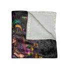 Mardi Gras Wicked Fantasy | Nectar Napkins Fun-Flirty Lovers’ Crushed Velvet Blankets