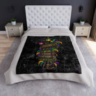 Bourbon St. Sign Bad Decisions Crushed Velvet Blanket
