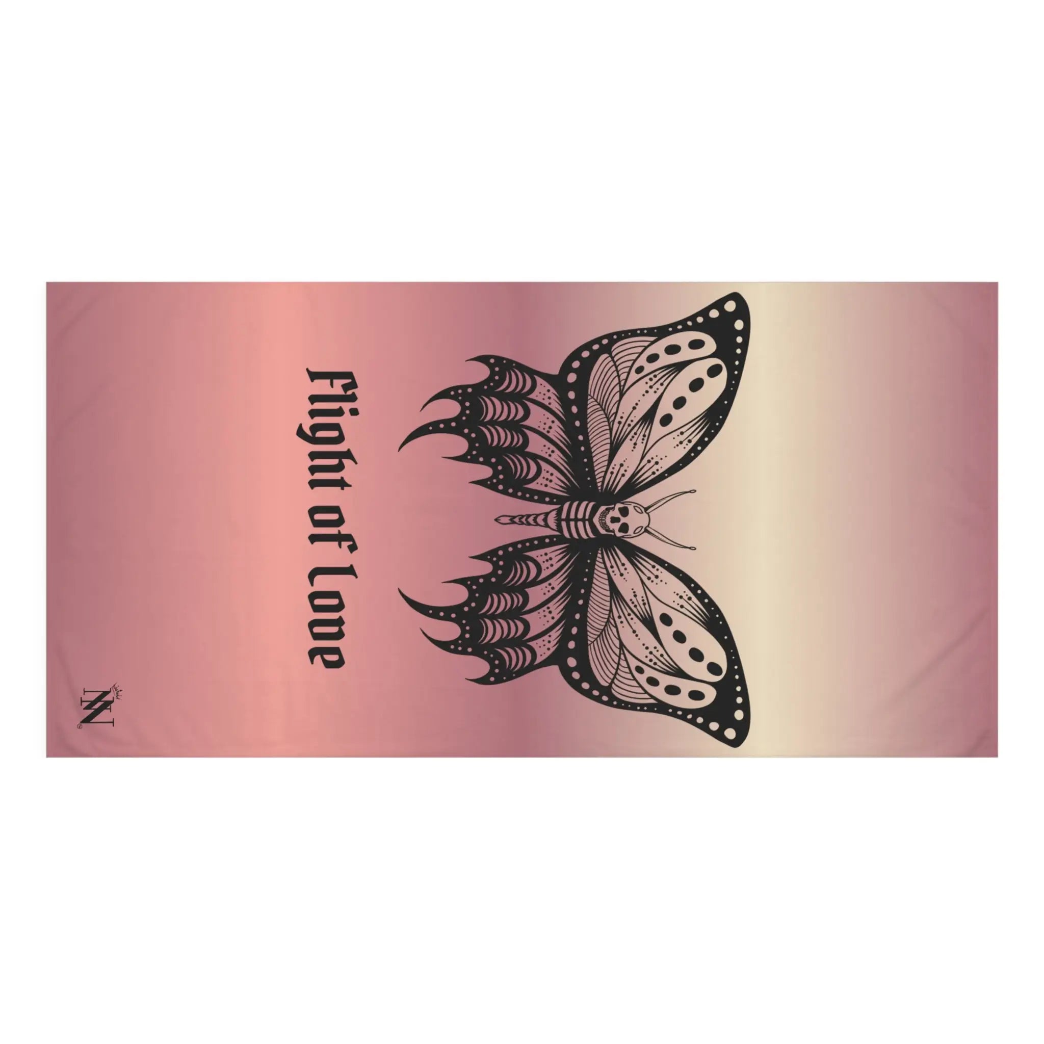 Flight of Love Skull Butterfly Anal Sex Towel