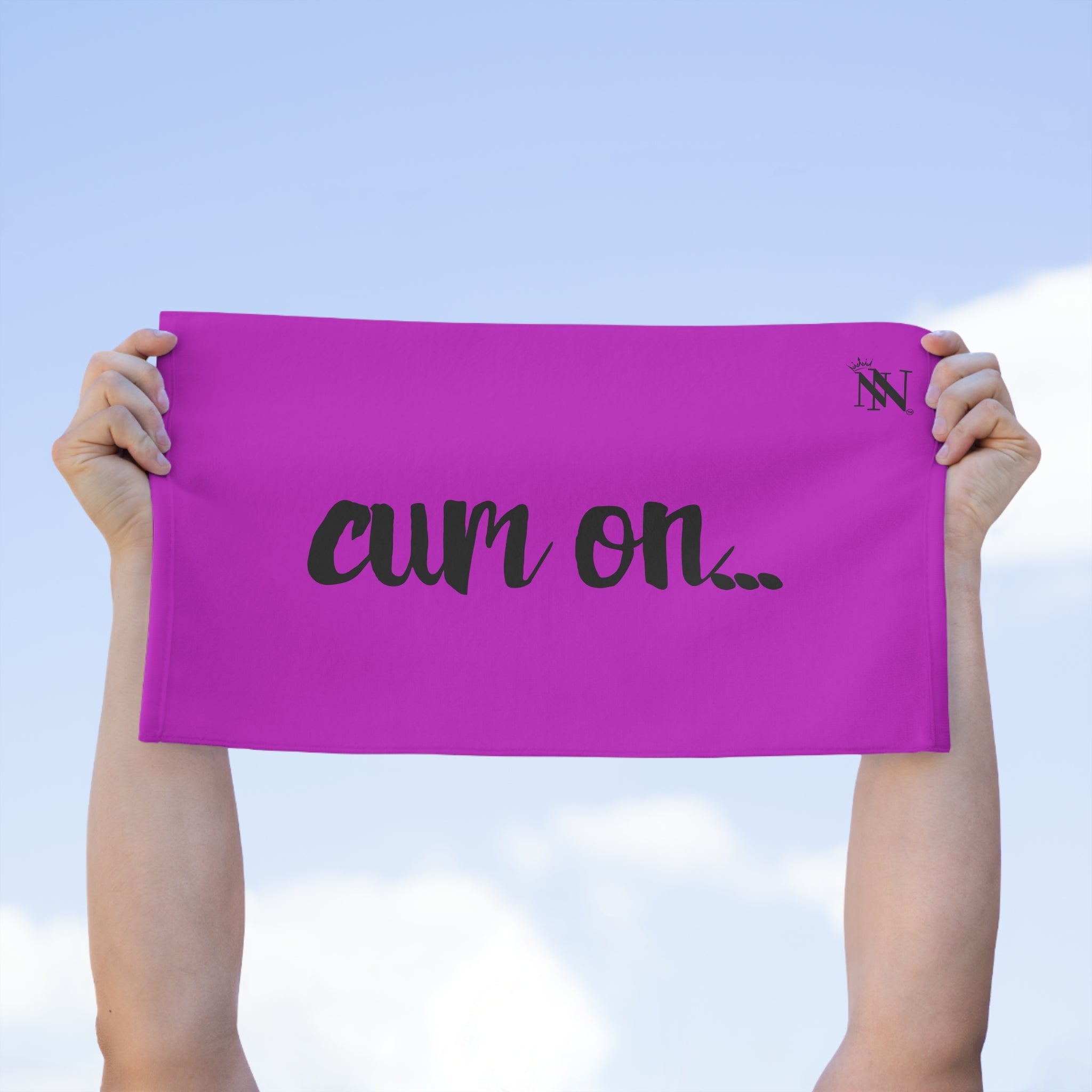 Cum On... Bright Purple | Mix & Match Soft Fun-Flirty Lovers’ Towels