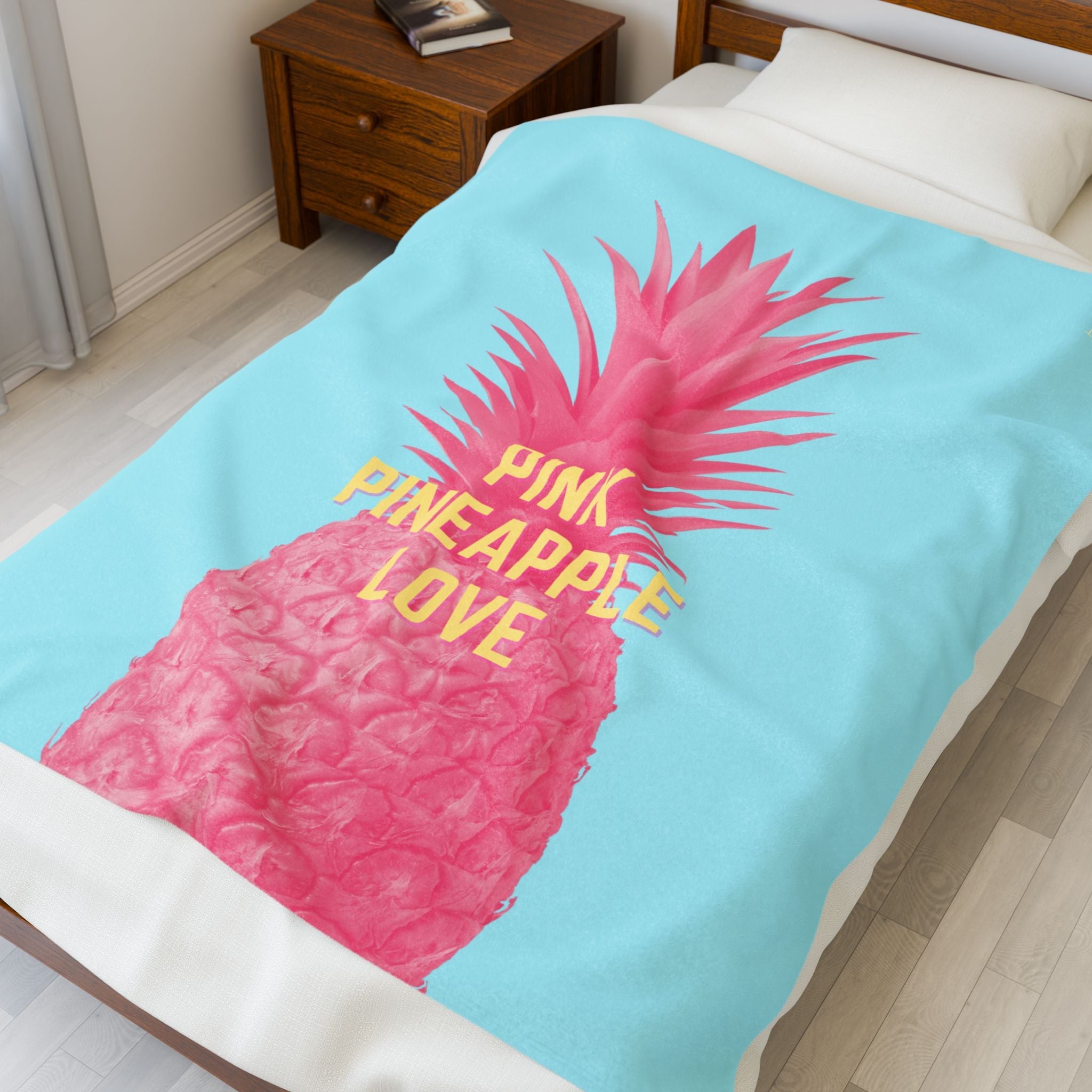 Pink Pineapple Love | Mix & Match Velveteen Fun-Flirty Lovers’ Blankets
