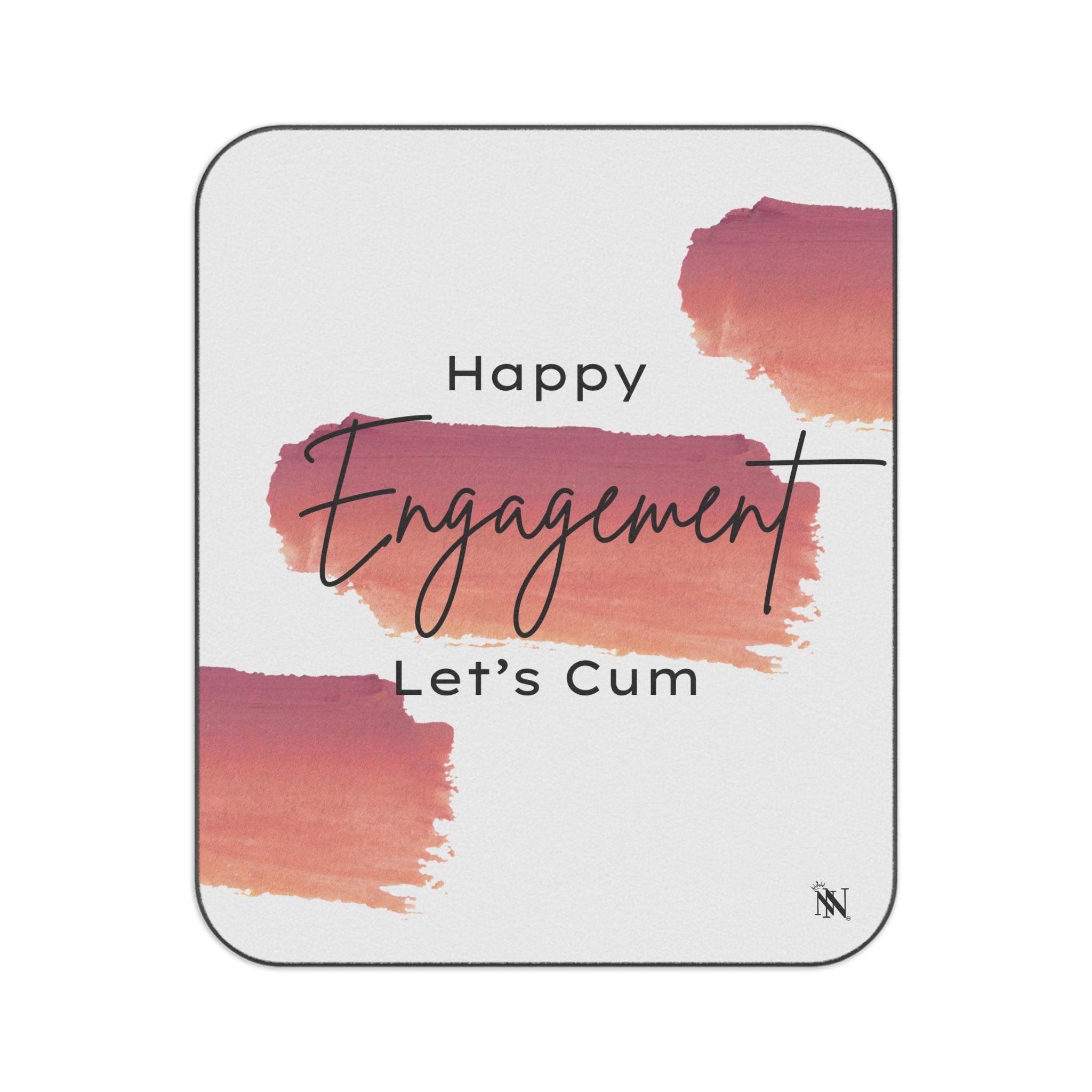 Happy Engagement Let’s Cum | Mix Match Fun-Flirty Lovers’ Water-Resistant Blankets