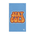 Stay Gold Retro Sticker Light Blue Cum Towel
