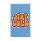 Stay Gold Retro Sticker Light Blue | Mix & Match Classic Fun-Flirty Lovers’ Towels