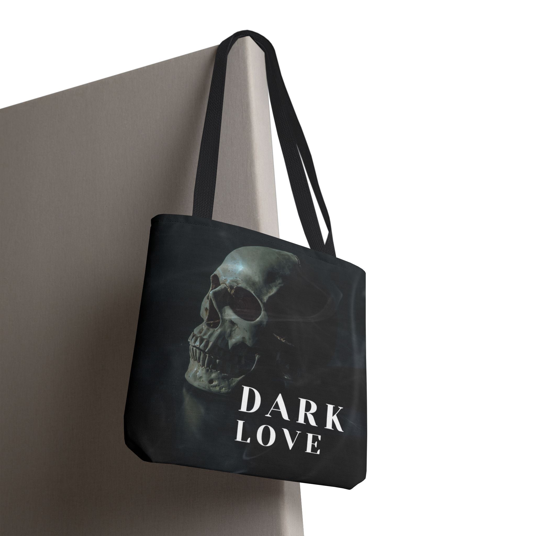 Dark Love Skull Photograph Tote Bag