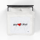 Boy Loves Boy! | Mix & Match Velveteen Fun-Flirty Lovers’ Blankets