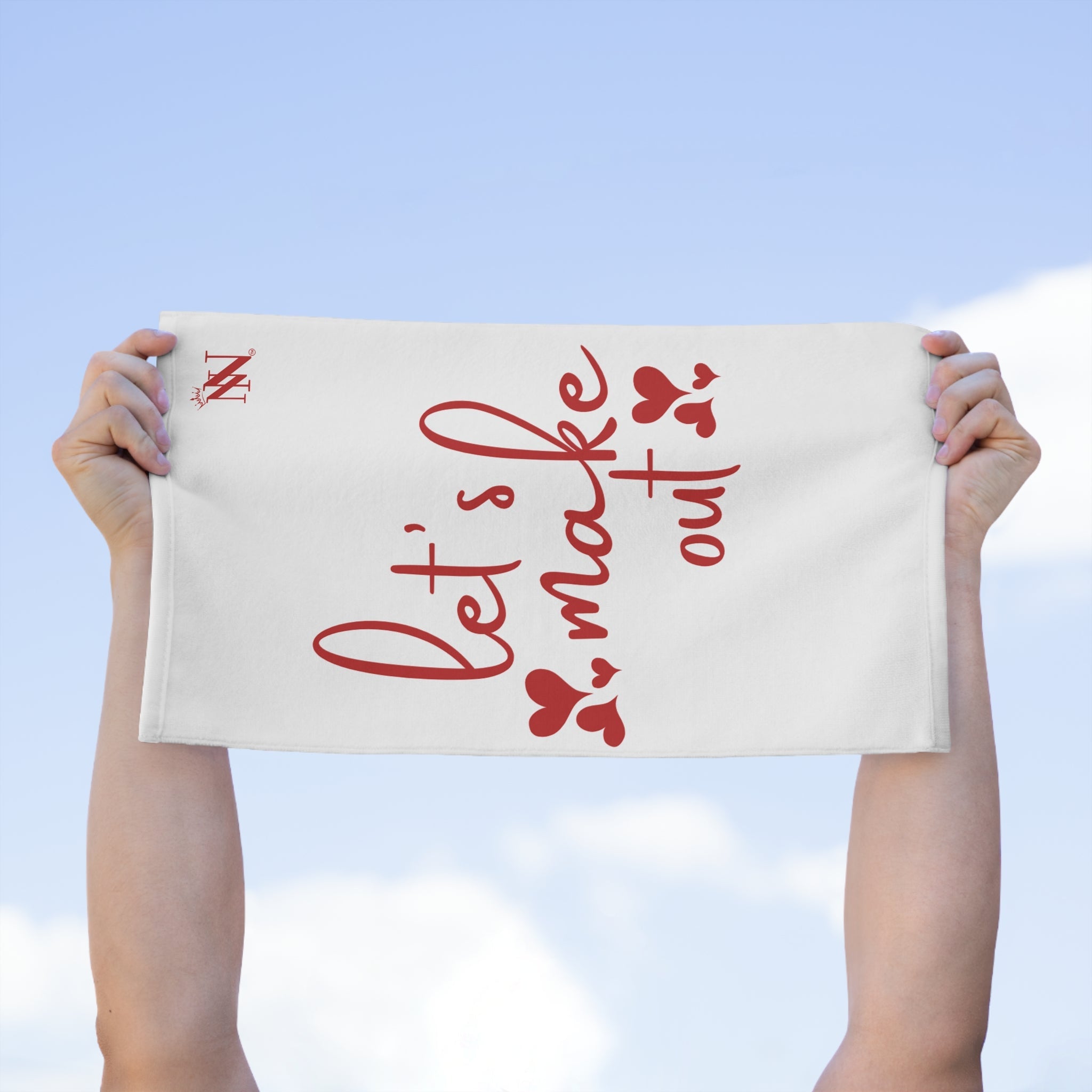 Let’s Make Out Hearts Sex Towel
