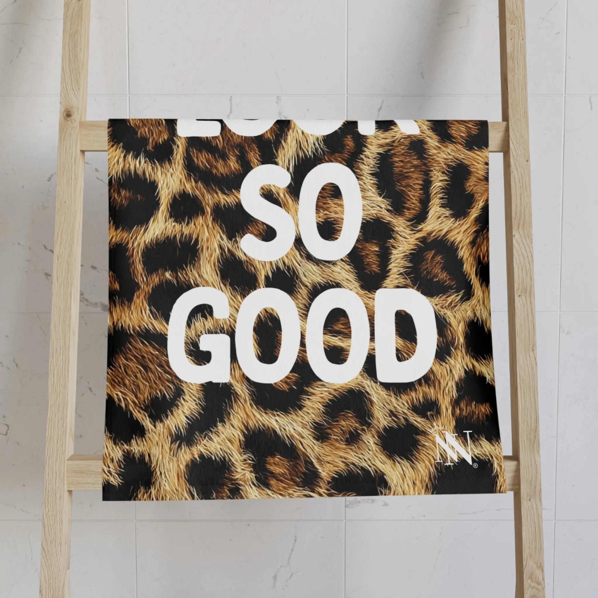 You Look So Good Realistic Cheetah Print Cum Towel