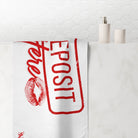 Deposit Here with a Kiss | Mix & Match XL Fun-Flirty Lovers’ Towels