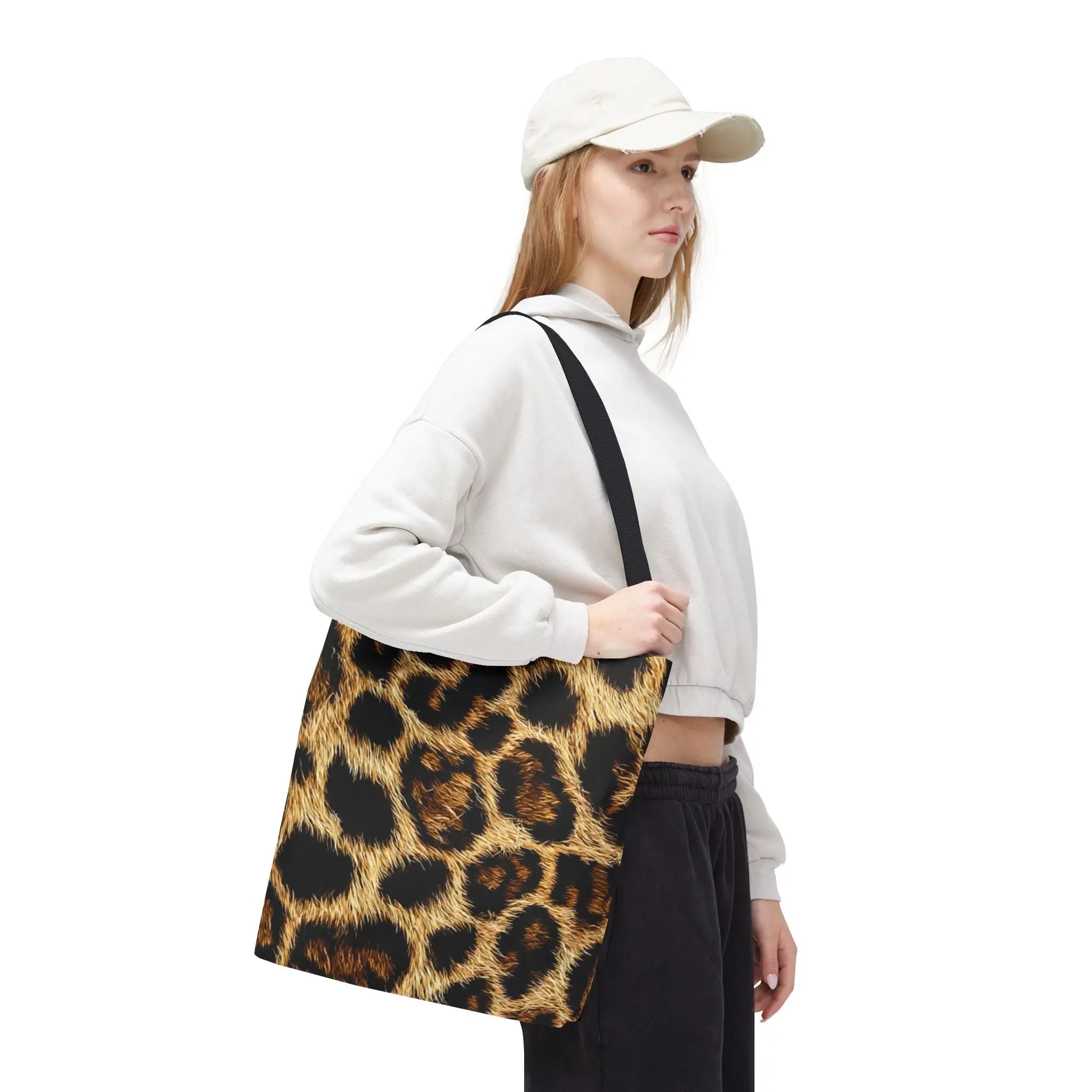 Realistic Cheetah Print Tote Bag
