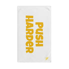 Push Harder Yellow | Mix & Match Original Fun-Flirty Lovers’ Towels