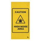 Caution High Noise Area | Mix & Match XL Fun-Flirty Lovers’ Towels
