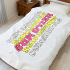 Goodbye Miss Hello Mrs | Mix & Match Soft Fun-Flirty Lovers’ Blankets