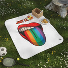 Just Lick It Rainbow Tongue Sex Blanket