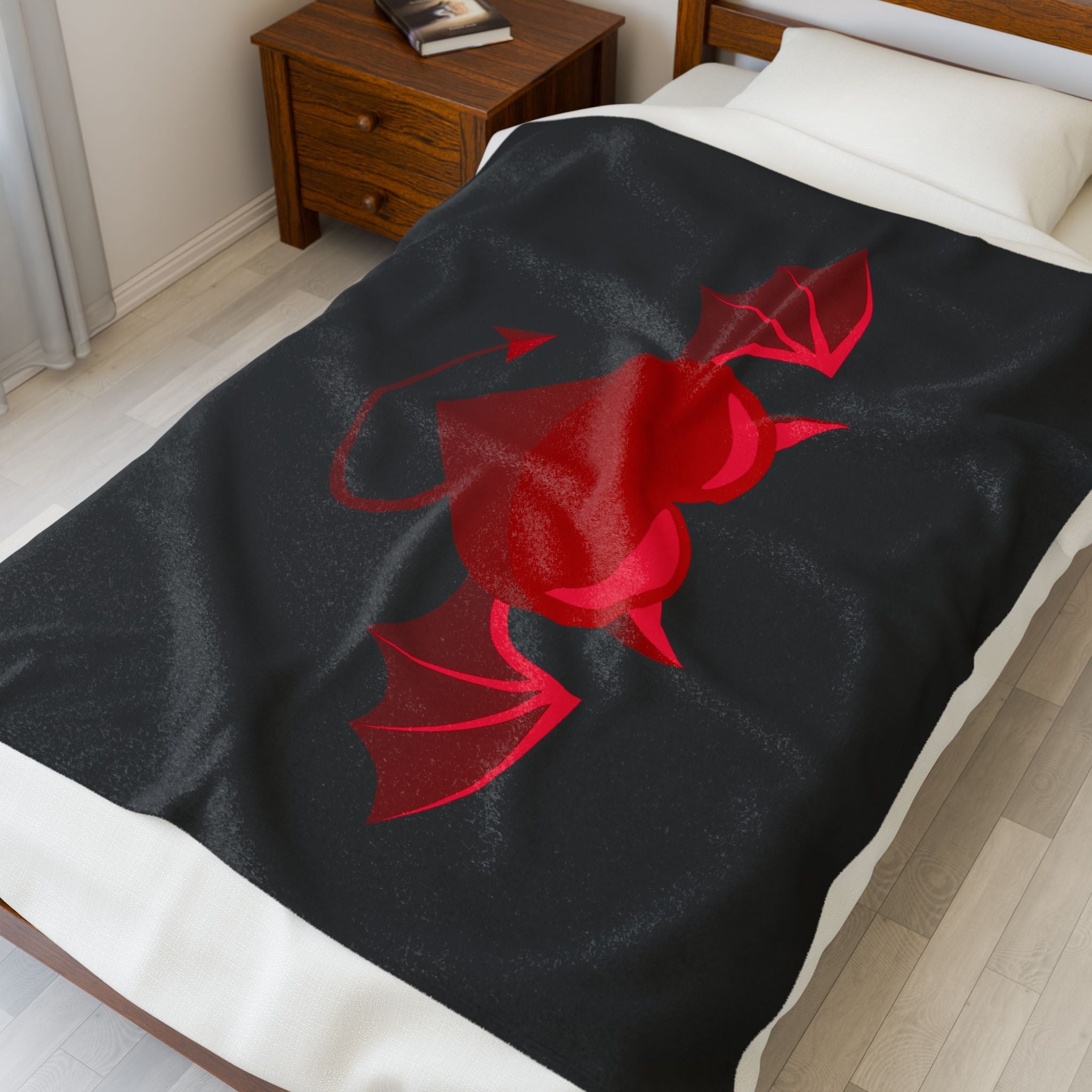 My Devilish Heart | Mix & Match Velveteen Fun-Flirty Lovers’ Blankets