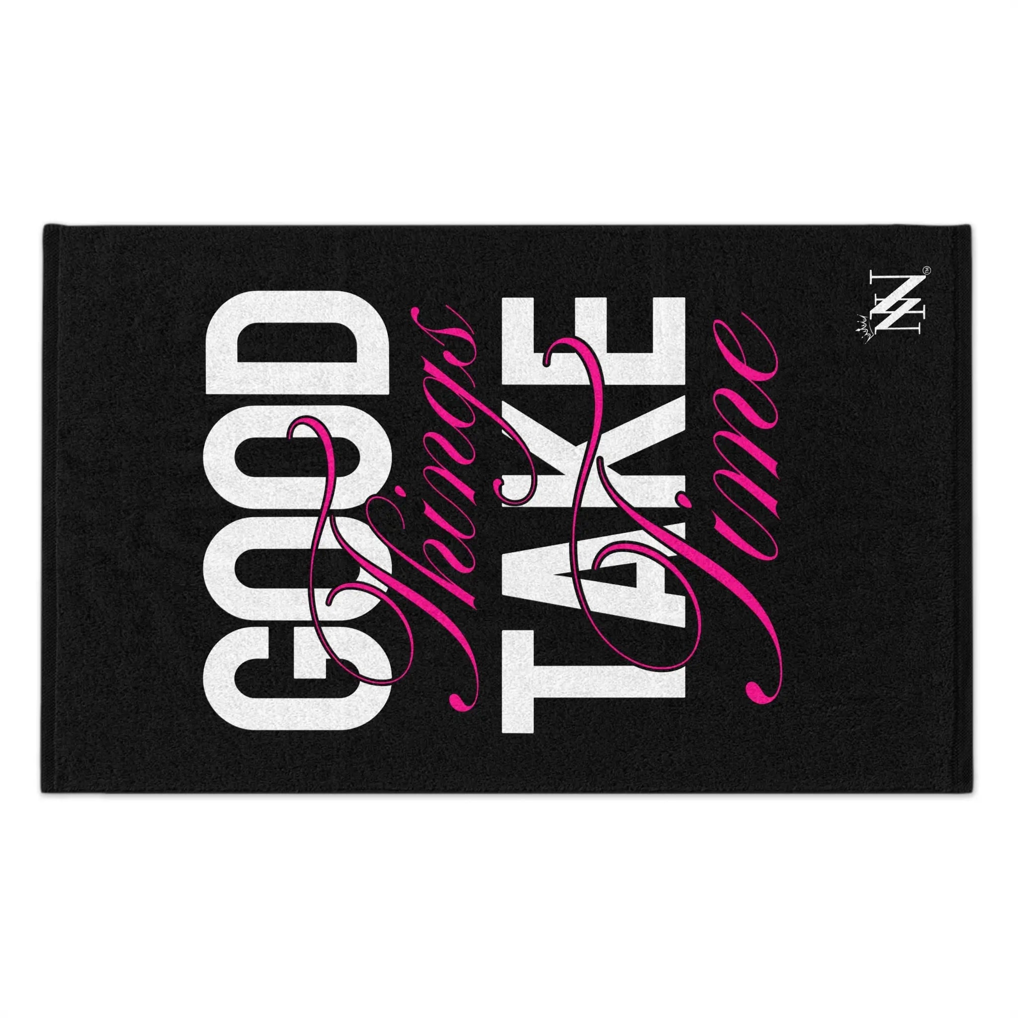 Good Things Take Time | Mix & Match Soft Fun-Flirty Lovers’ Towels