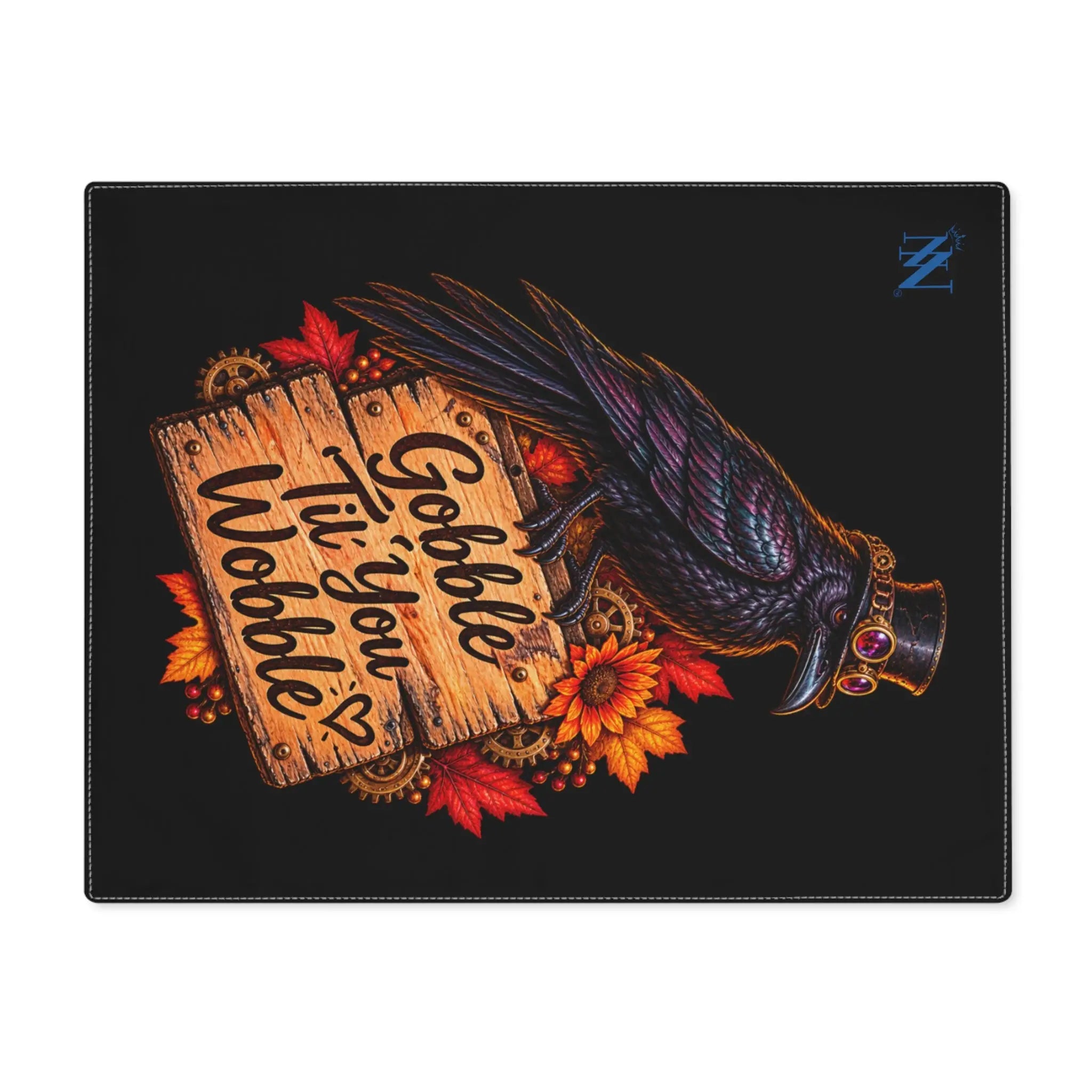 Gobble Til’ You Wobble Crow | Nectar Napkins Fun-Flirty Lovers’ Toy Mats