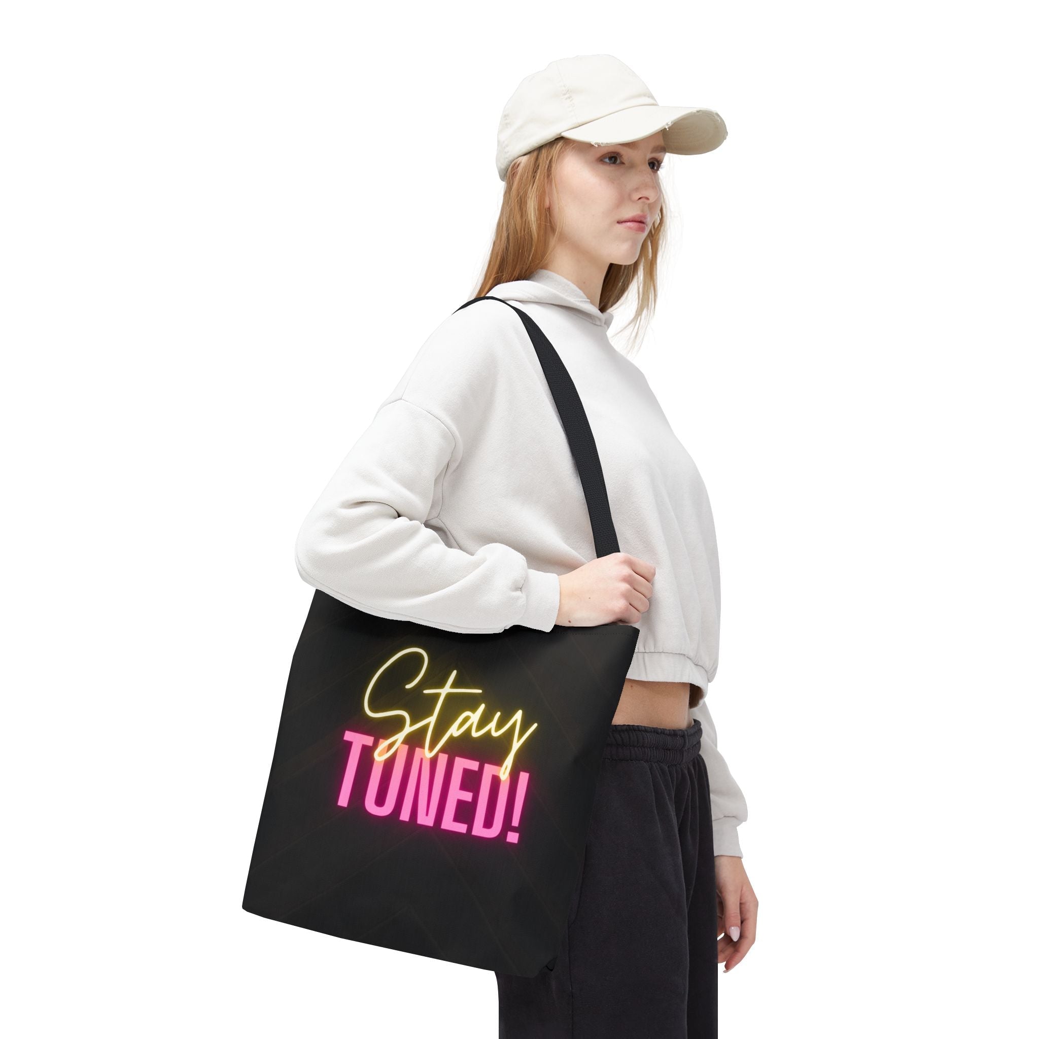 Stay Tuned! Neon Fun Everyday Cute Tote Bag