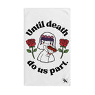 Until Death Do Us Part. Dead Bride Doll | Nectar Napkins Classic Fun-Flirty Lovers’ Towels