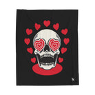 Seeing Hearts Skull Blanket