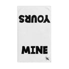 Yours Mine Shareable White | Mix & Match Classic Fun-Flirty Lovers’ Towels