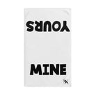 Yours Mine Shareable White | Mix & Match Classic Fun-Flirty Lovers’ Towels