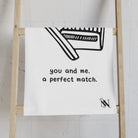 You and Me A Perfect Match | Mix & Match Classic Fun-Flirty Lovers’ Towels