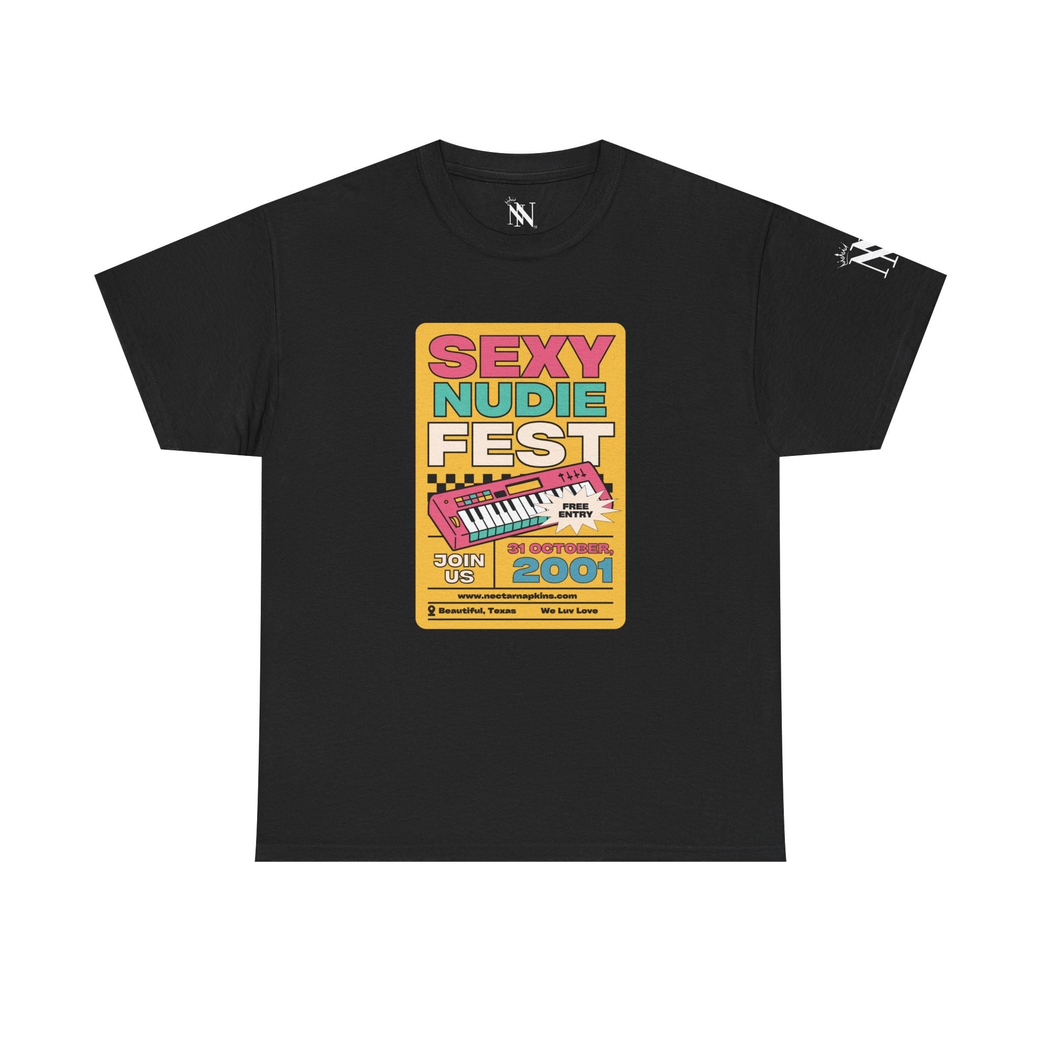 Sexy Nude Fest | Mix & Match 100% Cotton Unisex Fun-Flirty Lovers’ Tees