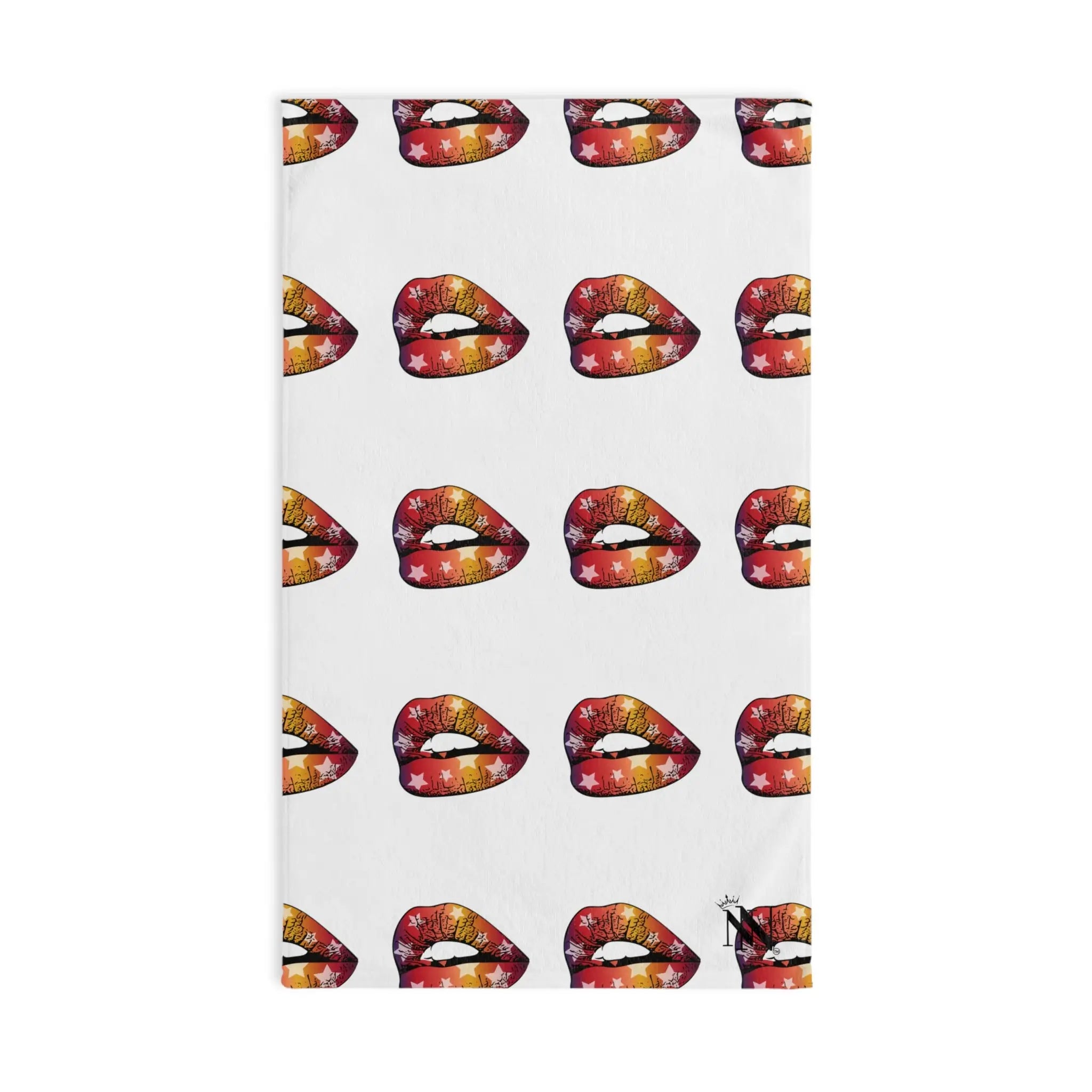 Stars Lips Kiss Patterned | Mix & Match Original Fun-Flirty Lovers’ Towels