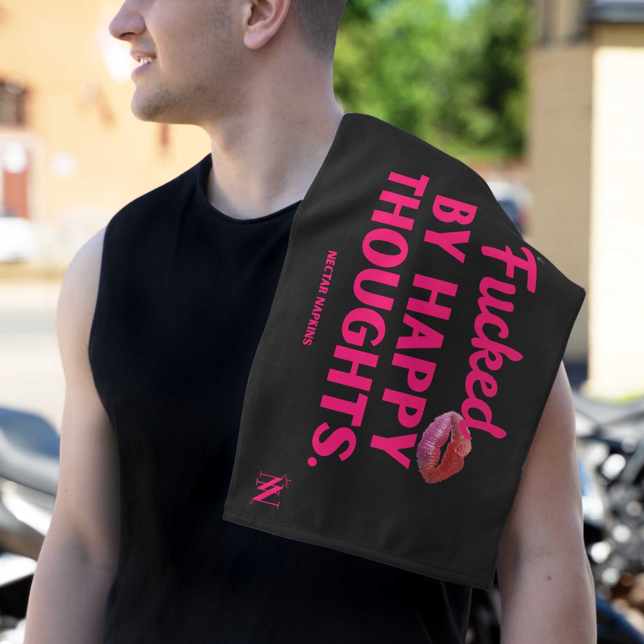 Fucked By Happy Thoughts Sex Towel