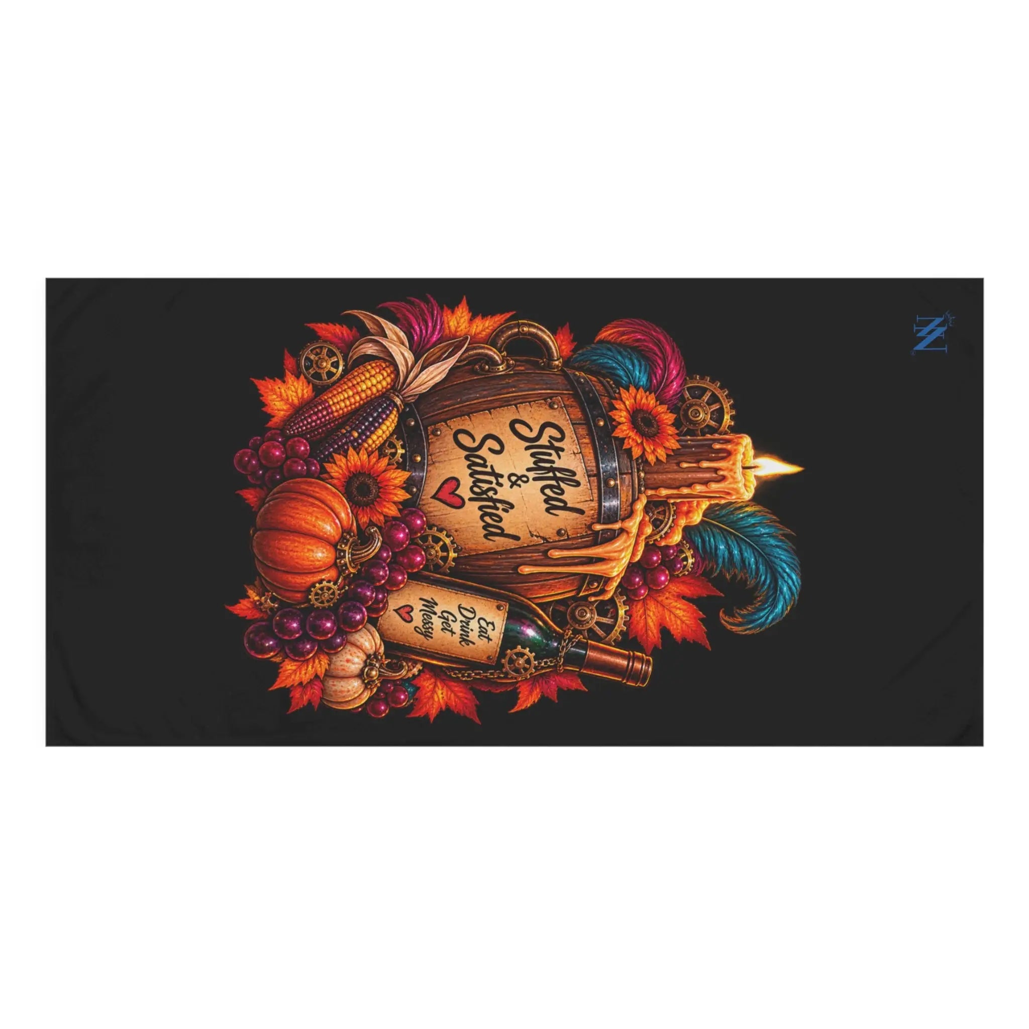 Stuffed & Satisfied Thanksgiving | Nectar Napkins XL Fun-Flirty Lovers’ Towels