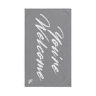 Simply You’re Welcome Gray Cum Towel