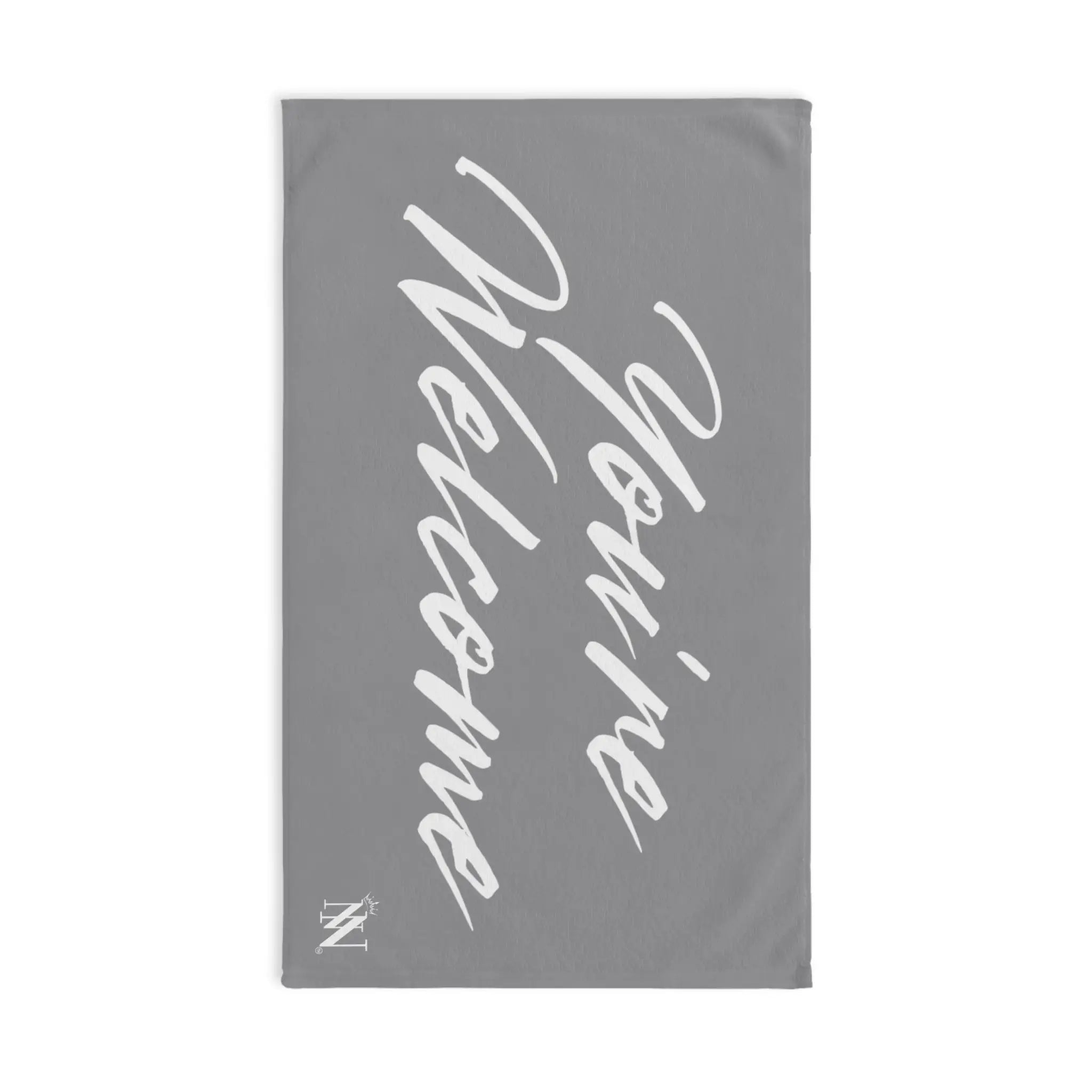 Simply You’re Welcome Gray Cum Towel
