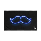 His Mustache Neon Cum Towel