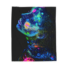 She Glows Blacklight Graphic | Mix & Match Soft Fun-Flirty Lovers’ Blankets