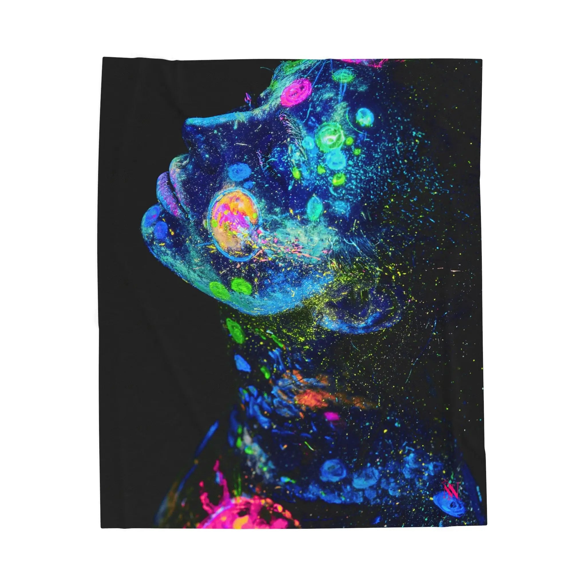 She Glows Blacklight Graphic | Mix & Match Soft Fun-Flirty Lovers’ Blankets