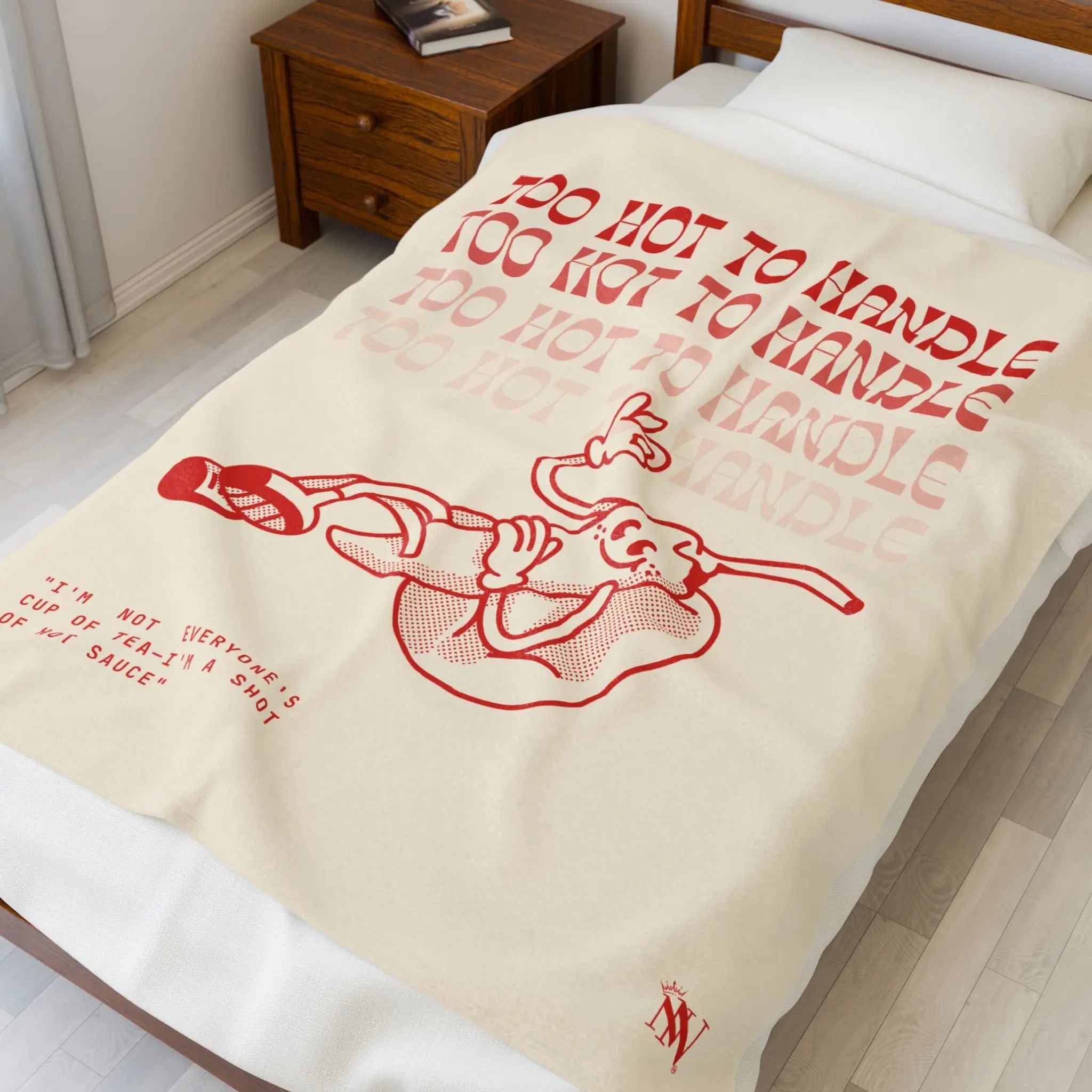 too Hot to Handle Pepper | Mix & Match Soft Fun-Flirty Lovers’ Blankets