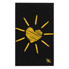 Sunshine Love Black | Mix & Match Soft Fun-Flirty Lovers’ Towels