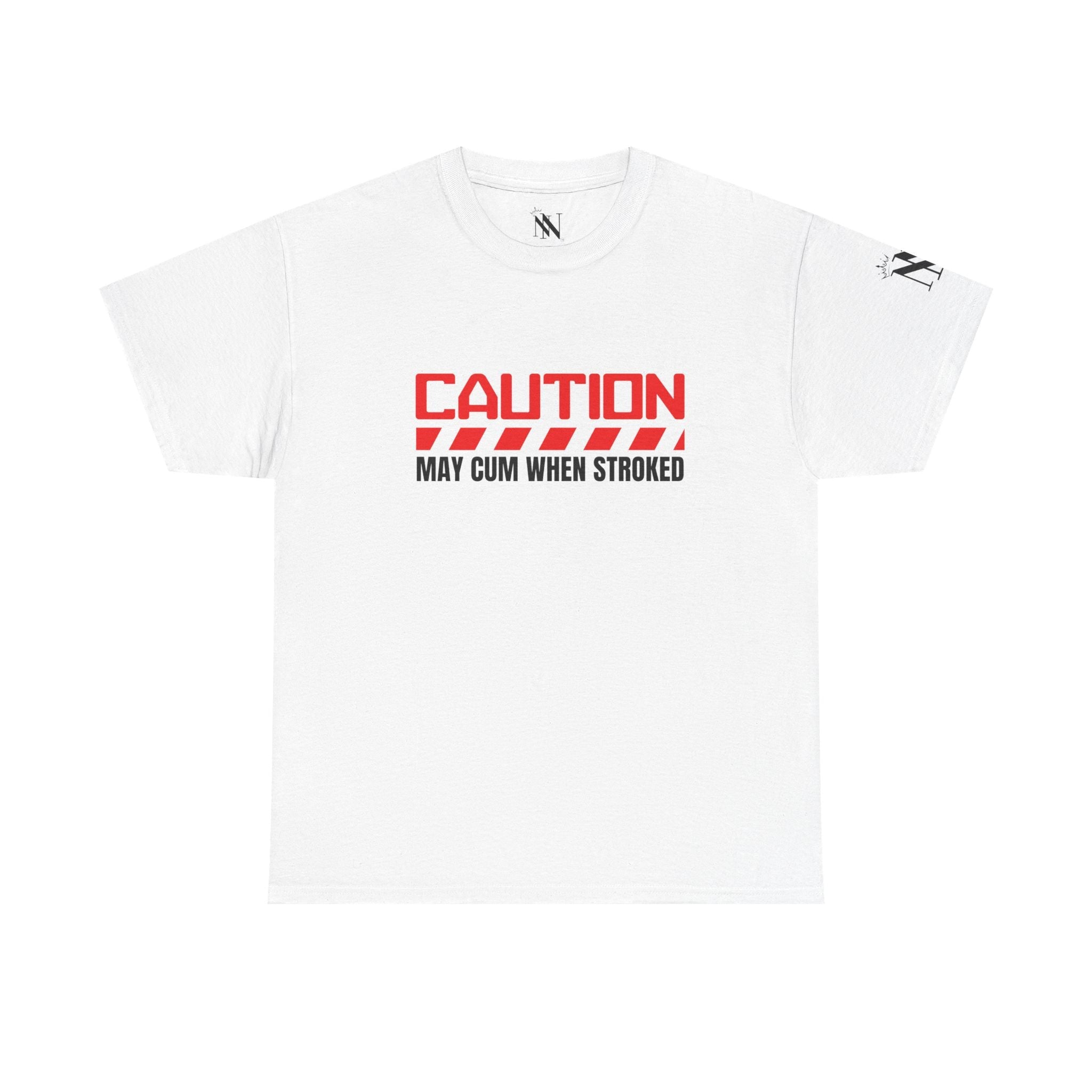 Caution May Cum Red | Mix & Match 100% Cotton Unisex Fun-Flirty Lovers’ Tees