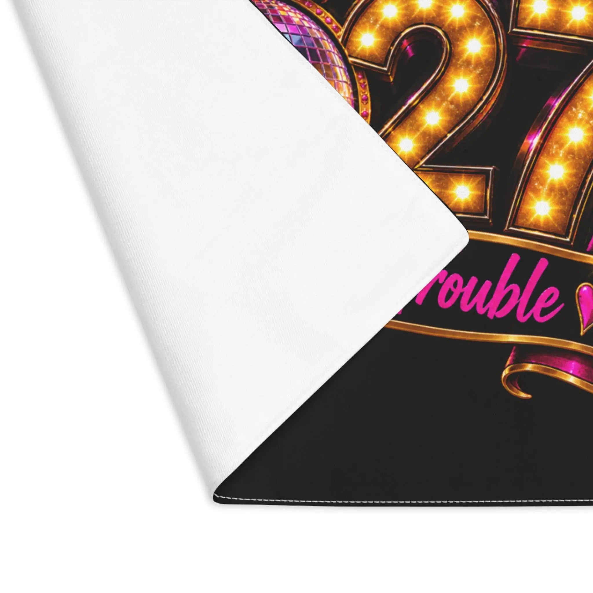 Cheers to More Trouble New Years Sex Toy Mat