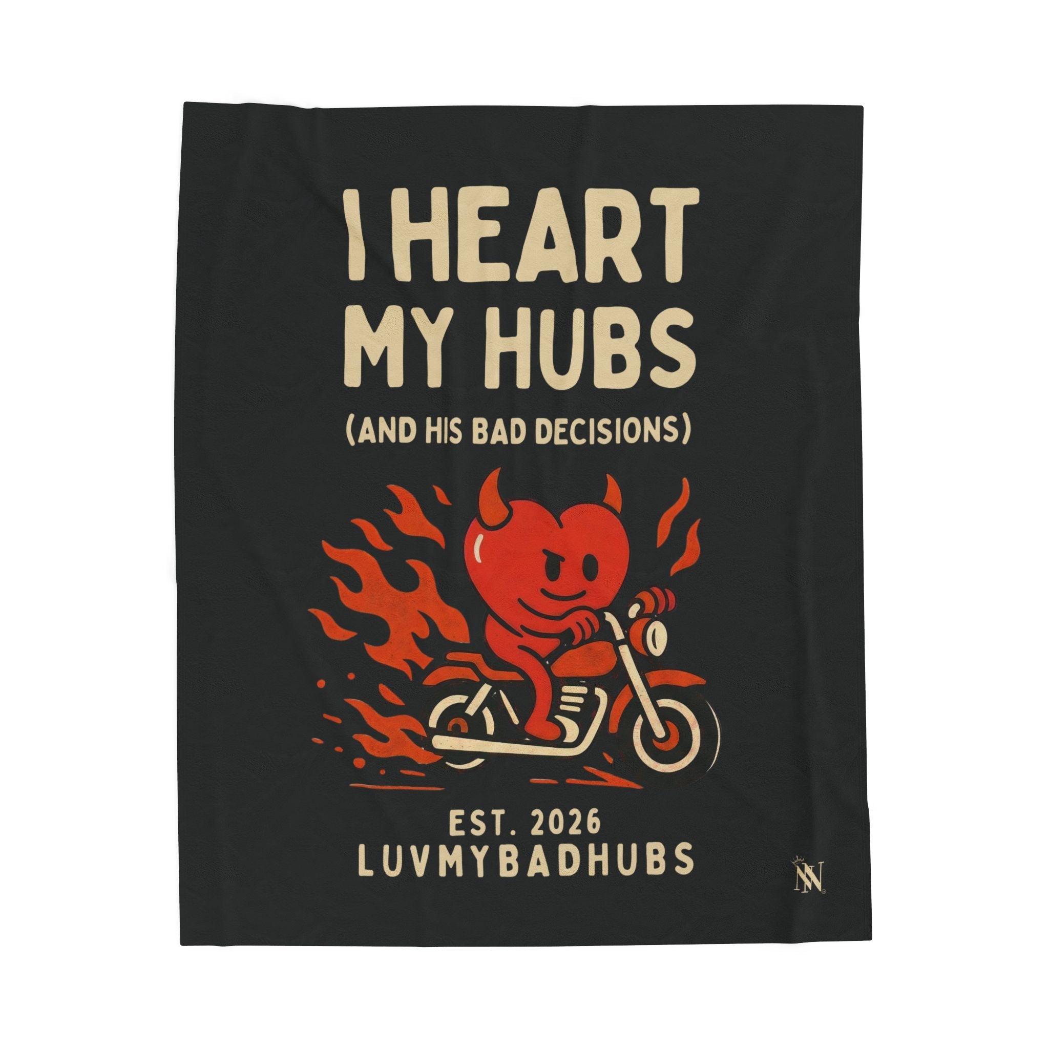 I Heart My Hubs | Mix & Match Soft Fun-Flirty Lovers’ Blankets