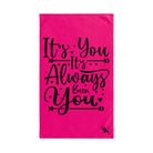 It’s You It’s Always Been You Signature Pink | Mix & Match Original Fun-Flirty Lovers’ Towels