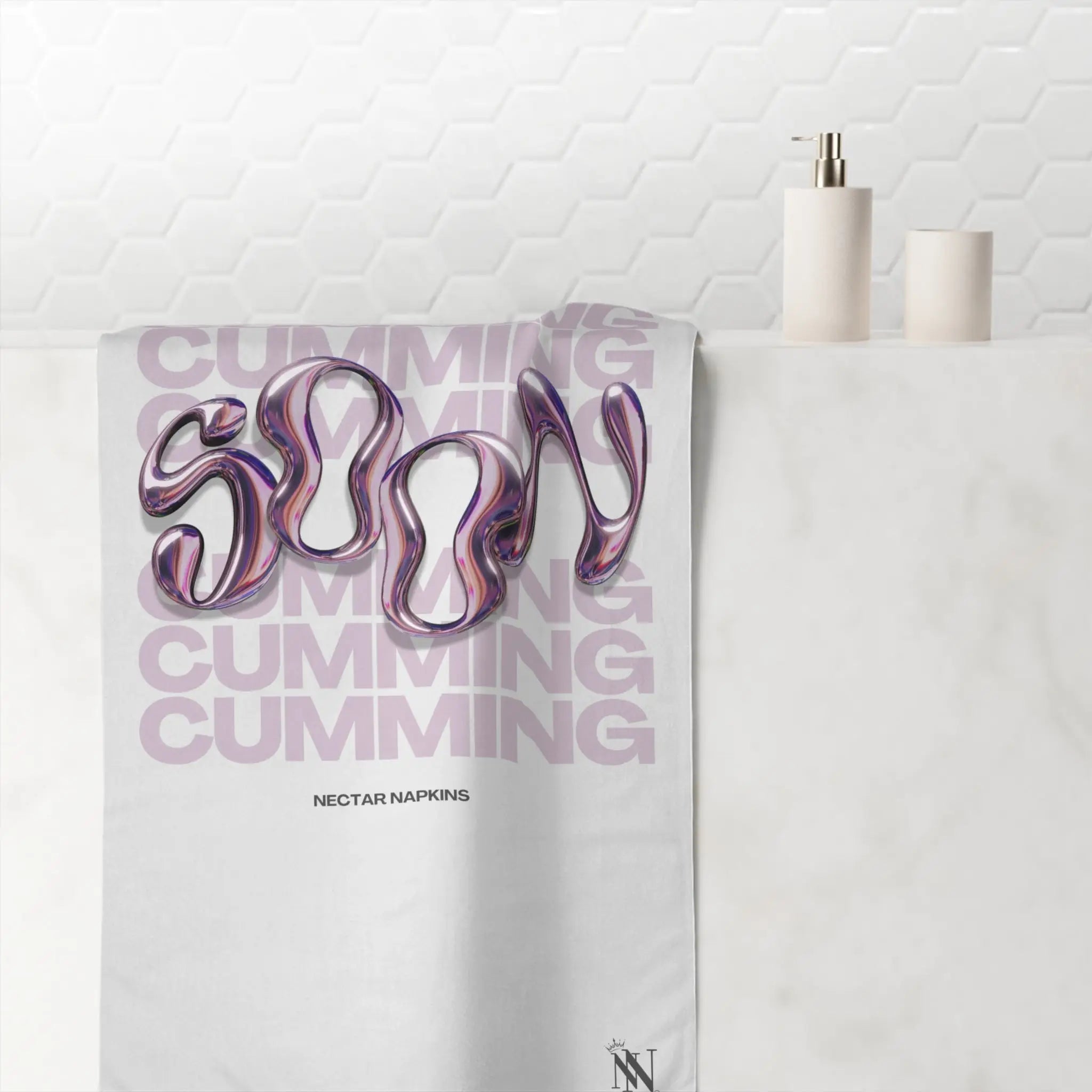 Get Ready Cumming Soon | Mix & Match XL Fun-Flirty Lovers’ Towels