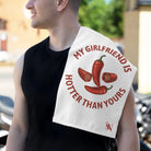 My Girlfriend is Hotter Than Yours Pepper | Mix & Match Soft Fun-Flirty Lovers’ Towels