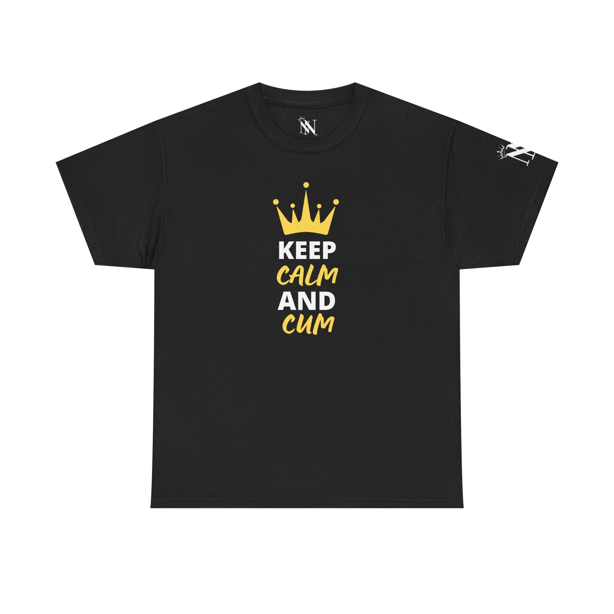 Keep Calm & Cum Queen King | Mix & Match Cotton Unisex Fun-Flirty Lovers’ T-Shirts