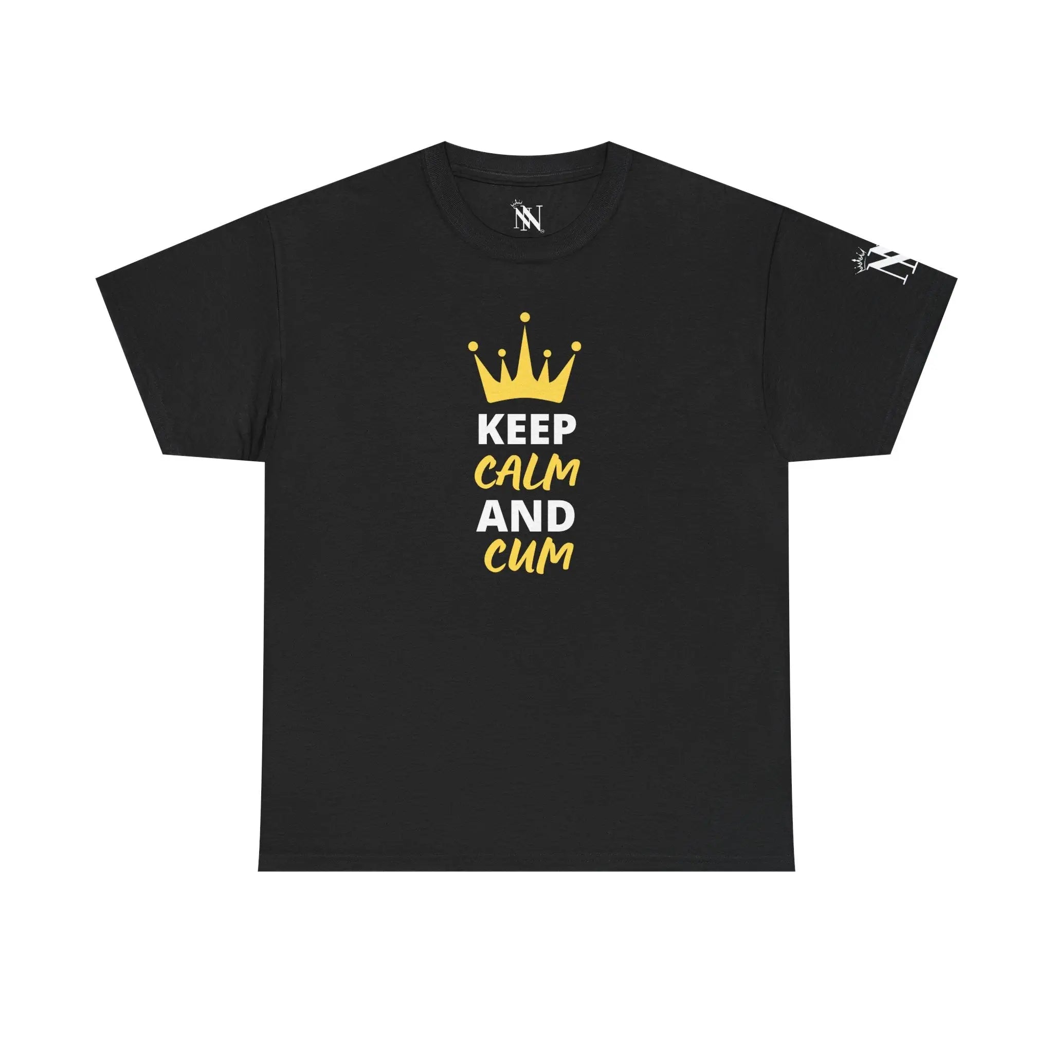 Keep Calm & Cum Queen King | Mix & Match Cotton Unisex Fun-Flirty Lovers’ T-Shirts
